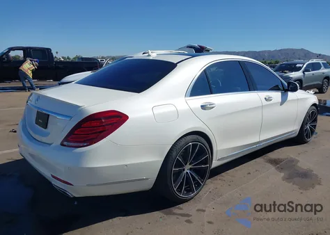 2015 Mercedes-Benz S 550 from USA, damaged, VIN WDDUG8CB7FA167909